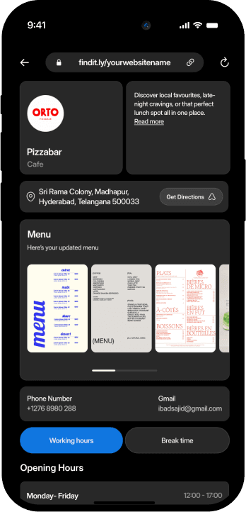 Finditly Template Preview