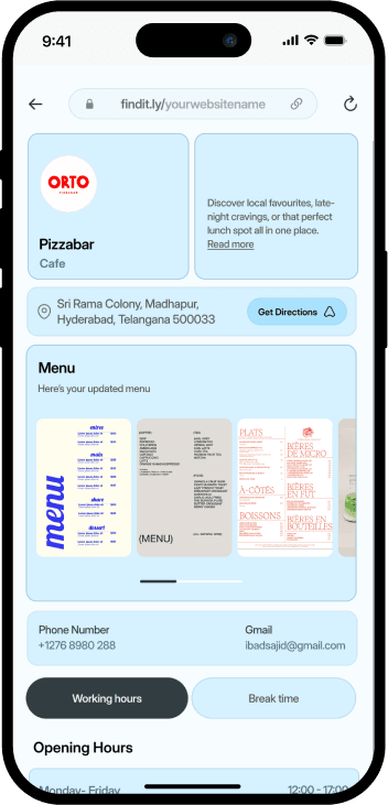 Finditly Template Preview