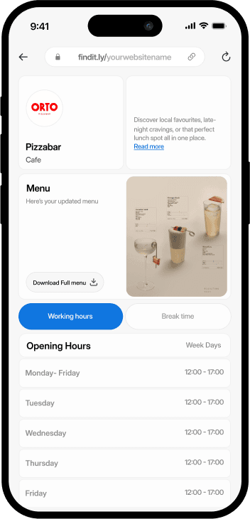 Finditly Template Preview